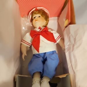 Paradise Galleries Christopher Porcelain Doll - Vintage Collectable